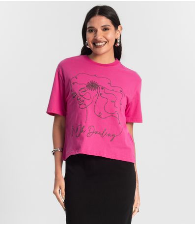Blusa T-Shirt Feminina Rovitex Rosa