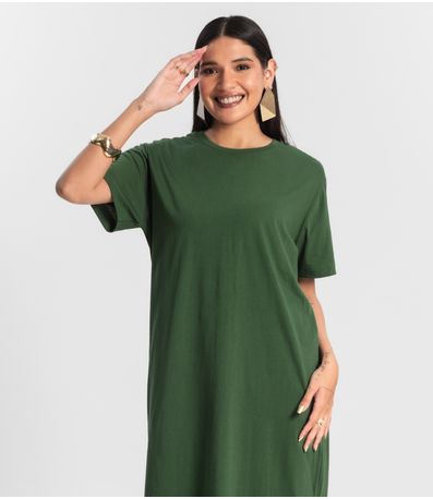 Vestido Feminino Meia Malha Rovitex Verde