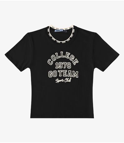 Blusa Ribana Feminina Minty Preto