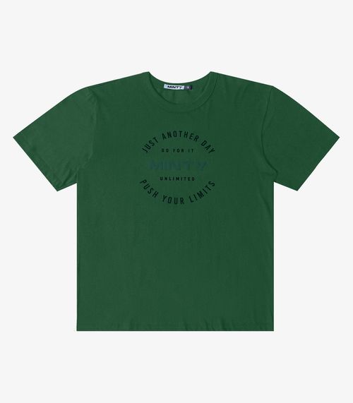Camiseta Juvenil Em Meia Malha Masculina Minty Verde