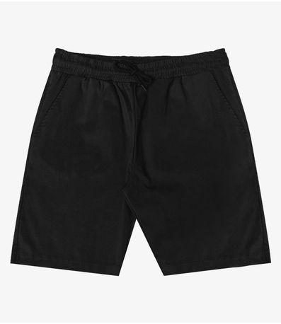 Bermuda Juvenil Em Sarja Masculina Minty Preto