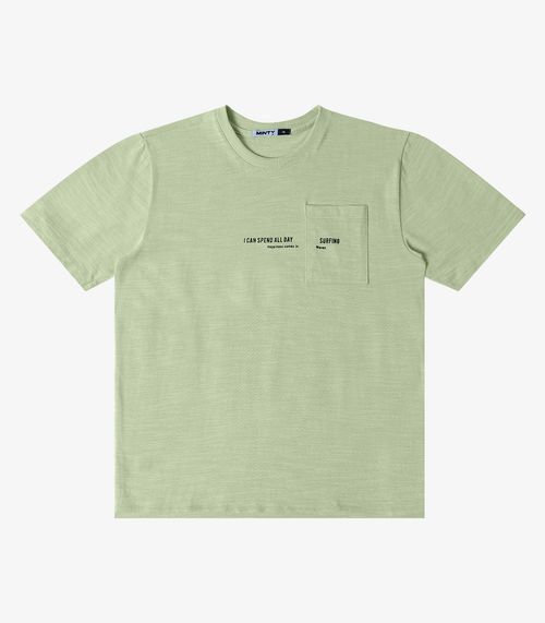 Camiseta Juvenil Malhão Flamê Masculina Minty Verde