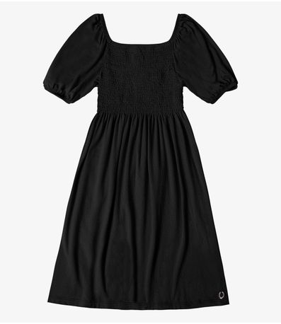 Vestido Viscose Feminino Minty Preto