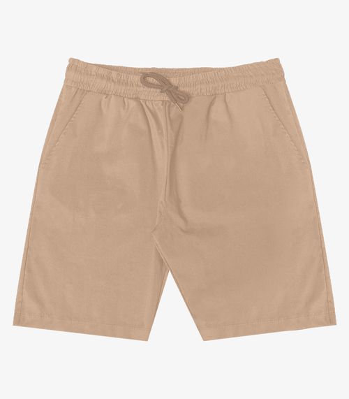 Bermuda Juvenil Em Sarja Masculina Minty Marrom