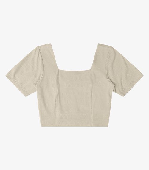 Blusa Viscose Feminina Minty Bege