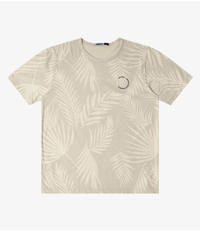 Camiseta Meia Malha Masculina Minty Bege