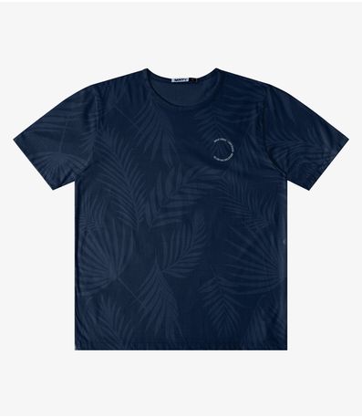 Camiseta Meia Malha Masculina Minty Azul