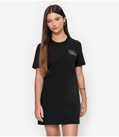 Vestido Curto Feminino Minty Preto