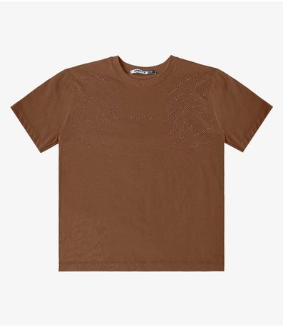 T- Shirt Feminina Minty Marrom