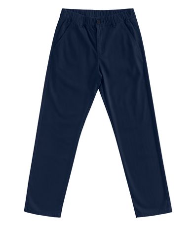 Calça Juvenil Masculina Em Sarja Minty Azul