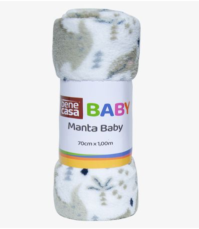 Manta Infantil Microfibra Bene Casa Branco