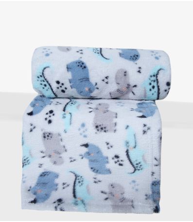 Manta Infantil Microfibra Bene Casa Azul