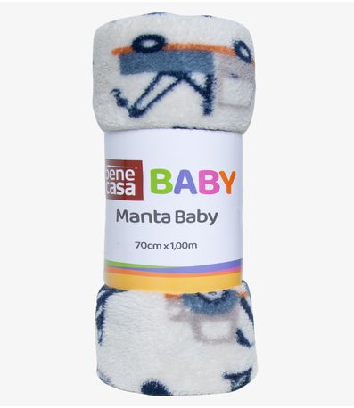 Manta Infantil Microfibra Bene Casa Azul