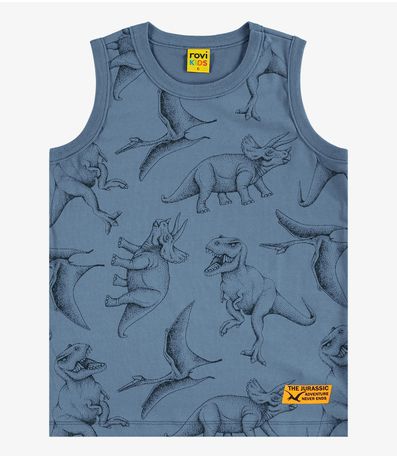 Machão Infantil Masculino Meia Malha Rovi Kids Azul