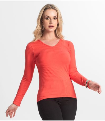 Blusa Feminina Canelada Select Vermelho