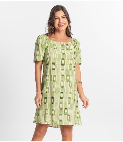 Vestido Feminino Estampado Select Verde