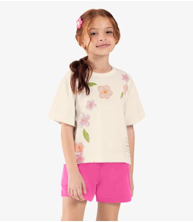 Blusa Infantil Meia Malha Rovi kids Bege