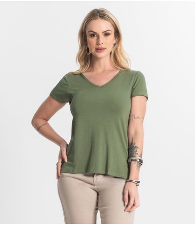 Blusa Feminina Básica Select Verde