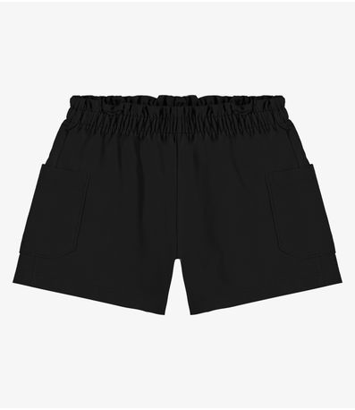 Shorts Infantil Moletinho Basic Rovi Kids Preto