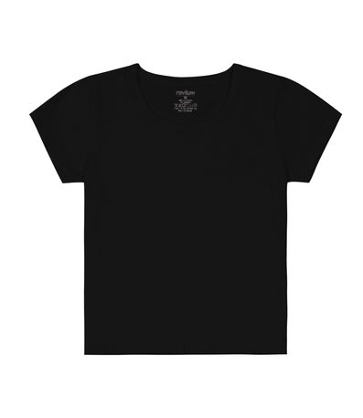 Blusa Básica Infantil Cotton Leve RoviKids Preto