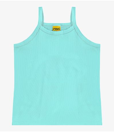 Regata De Alça Infantil Feminina RoviKids Azul
