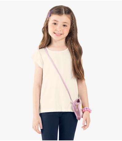 Blusa Infantil Viscotorcion RoviKids Bege