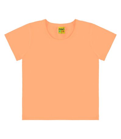 Blusa Básica Infantil Cotton Leve RoviKids Laranja