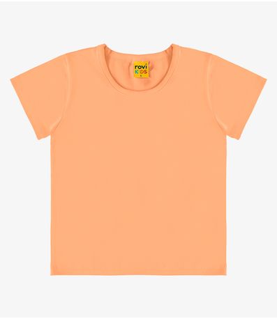 Blusa Básica Infantil Cotton Leve RoviKids Laranja