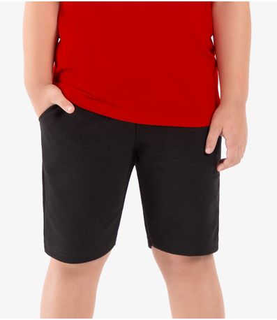 Bermuda Básica Masculina RoviKids Preto