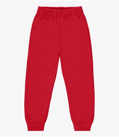 Calça Básica Unissex Infantil RoviKids Vermelho