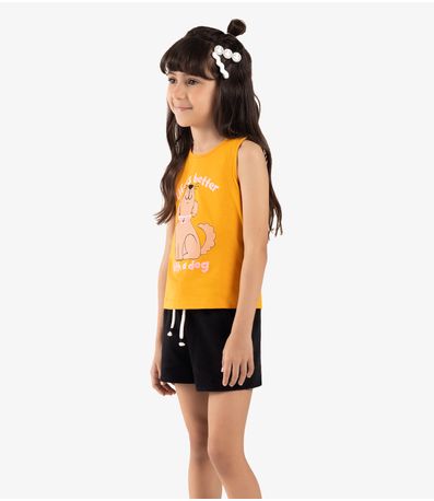 Shorts Infantil Malhão Fruit Rovi Kids Preto