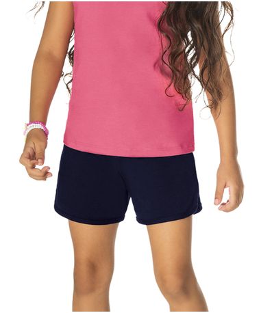 Shorts Básico Infantil Feminino Rovitex Kids Azul