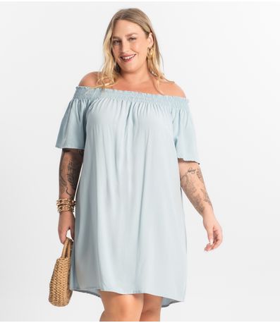 Vestido Curto Secret Glam Azul