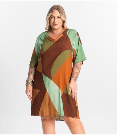 Vestido Curto Secret Glam Marrom