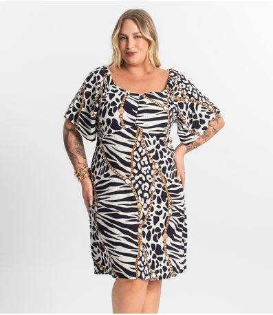 Vestido Curto Ciganinha Secret Glam Branco
