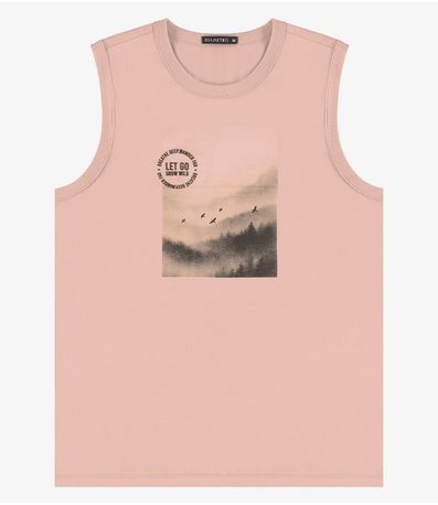 Machão Masculino Meia Malha Diametro Rosa