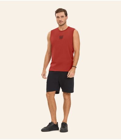 Machão Masculino em Meia Malha Diametro Vermelho
