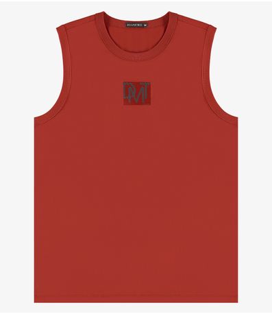 Machão Masculino em Meia Malha Diametro Vermelho