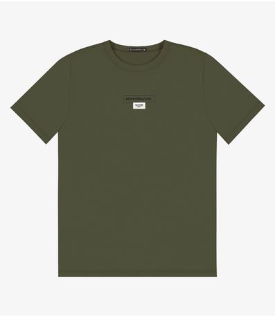 Camiseta Masculina em Meia Malha Diametro Verde