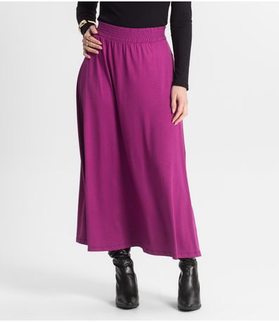 Saia Midi Feminina Select Roxo