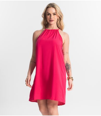 Vestido Feminino Tecido Viscose Select Rosa