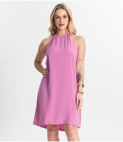 Vestido Feminino Tecido Viscose Select Roxo