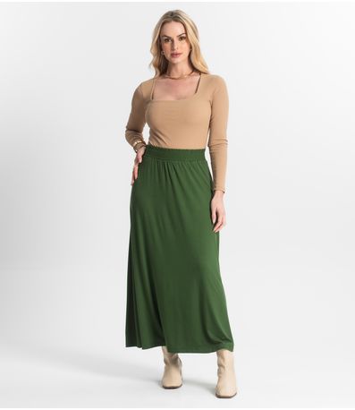 Saia Midi Feminina Select Verde