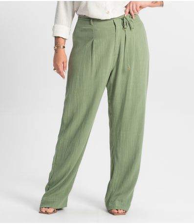 Calça Feminina Reta Secret Glam Verde