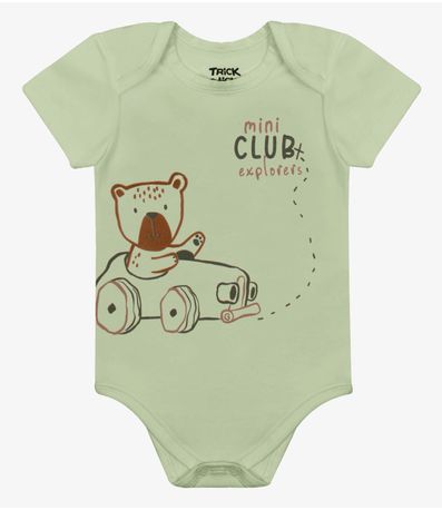 Body Infantil Cotton Trick Nick Verde