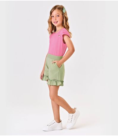 Shorts Infantil Moletinho Trick Nick Verde