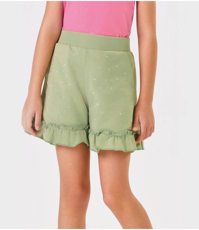 Shorts Infantil Moletinho Trick Nick Verde