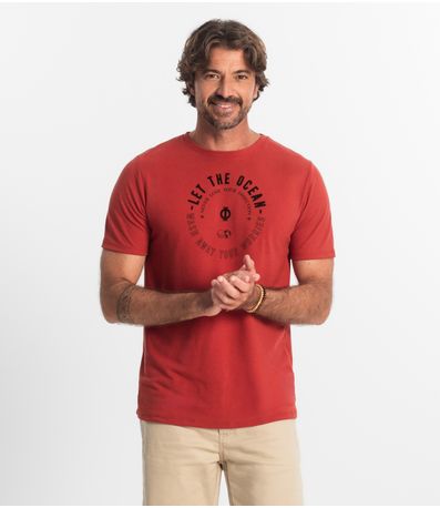 Camiseta Masculina Diametro Laranja