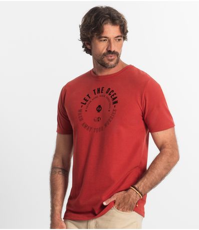 Camiseta Masculina Diametro Laranja
