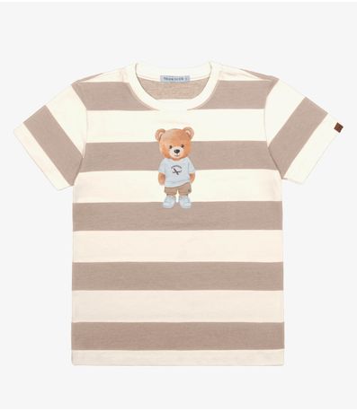 Camiseta Menino Cotton Trick Nick Marrom